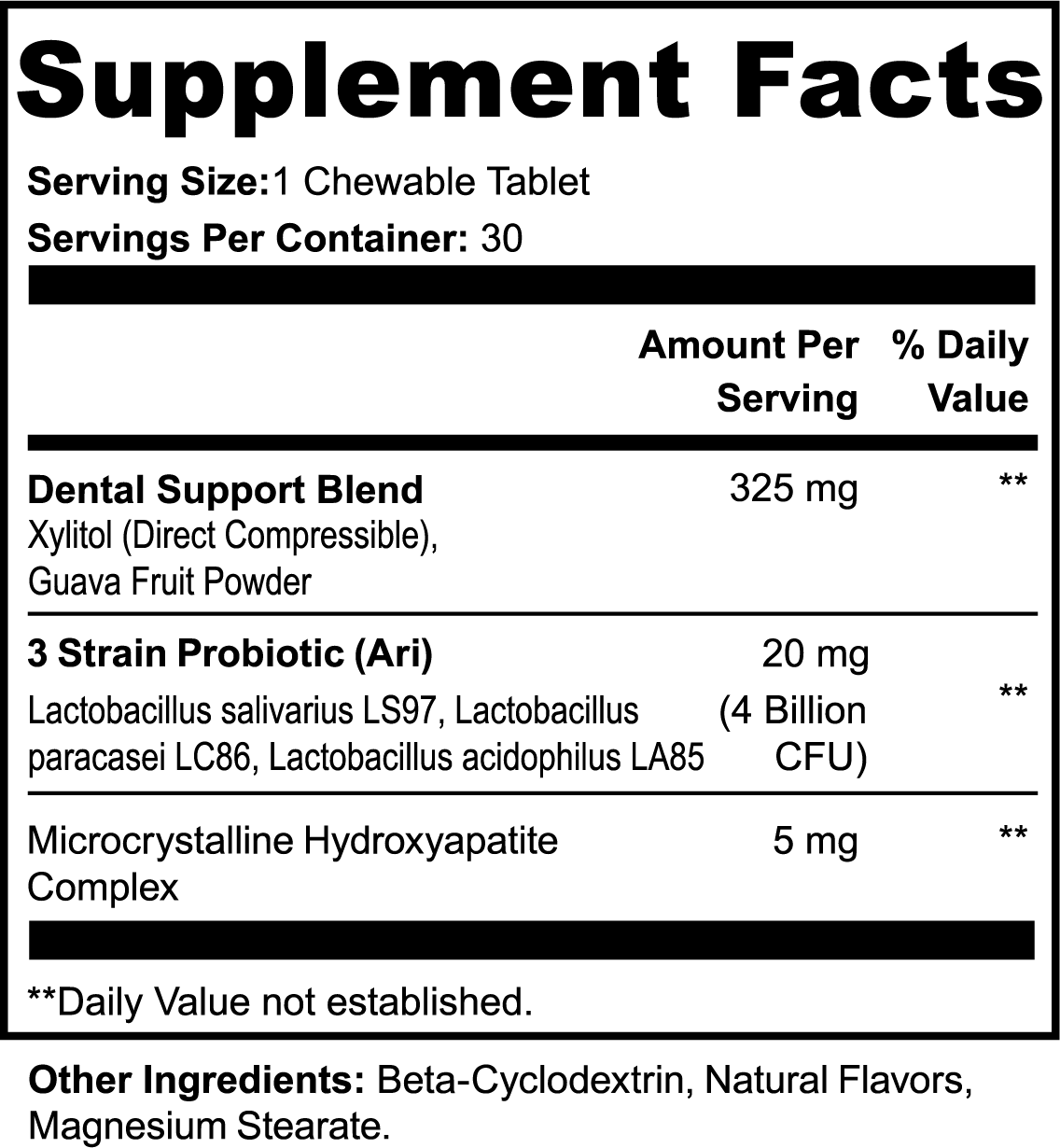 Dental Health Chewables