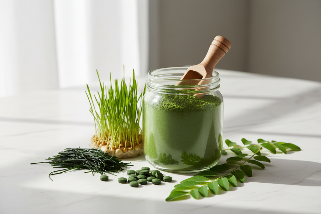 green superfood powder