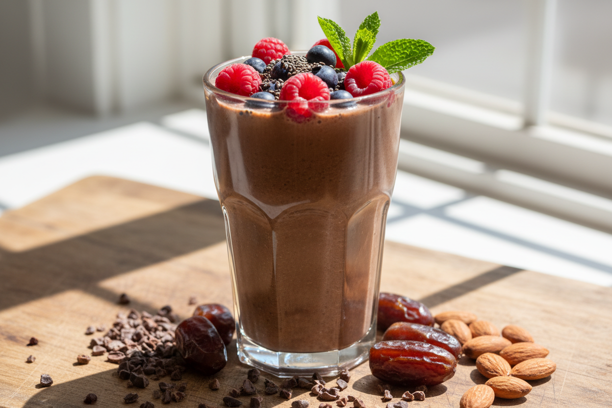 Healthy chocolate shake