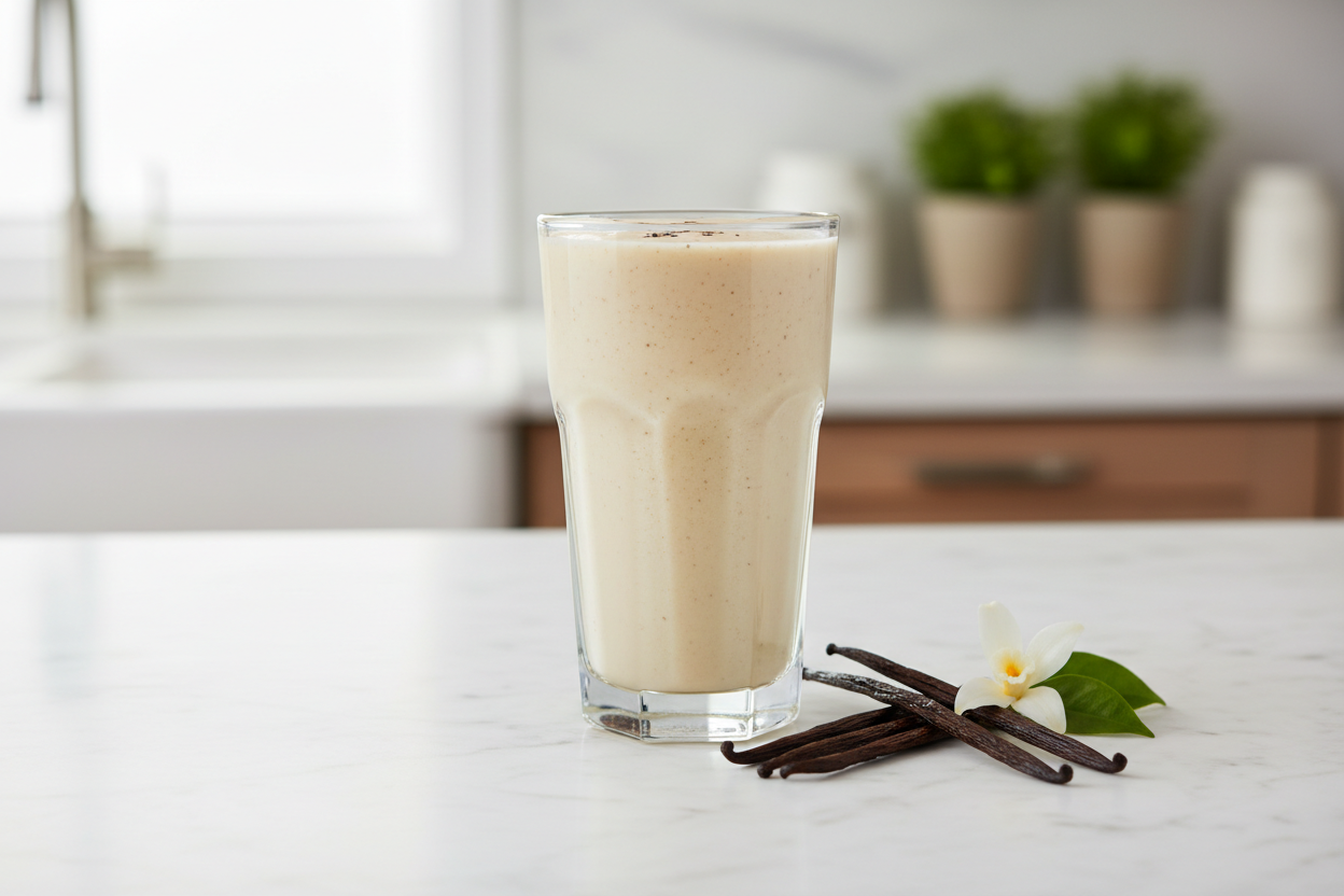 Healthy vanilla shake